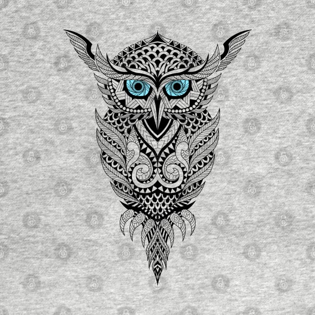 Owl Art Geometric Design best funny cute gift for Men Women by mohamadbaradai